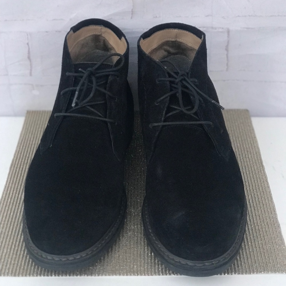 FLORSHEIM:Men's Black Suede Shoes Ankle boots chukka sz9.5